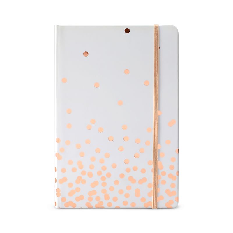 Lined Journal 8.5&#34; x 5.5&#34; Rose Gold Dot - Dabney Lee, 1 of 7