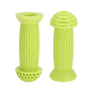 Unique Bargains Child Bike Handlebar Grips Covers 3.94" Green 1 Pair - 1 of 4