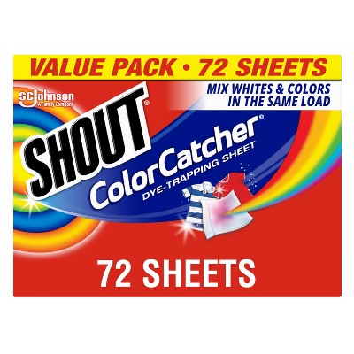 Shout Color Catcher Sheets for Laundry, Maintains Clothes Original Colors,  24 Ct