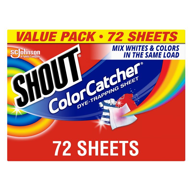 Shout Color Catcher Dye Trapping Sheets - 72ct, 1 of 15