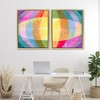 Stupell Industries Oblique Neon Flare 2pc Floating Frame Art Set - 2 of 4