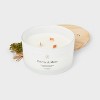 3-Wick Glass Wooden Wick Jar Candle - Threshold™ - 3 of 3