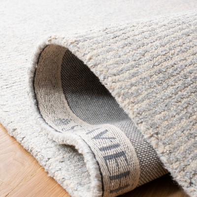 Himalaya Silver Hand Tufted Wool and Viscose Runner Rug