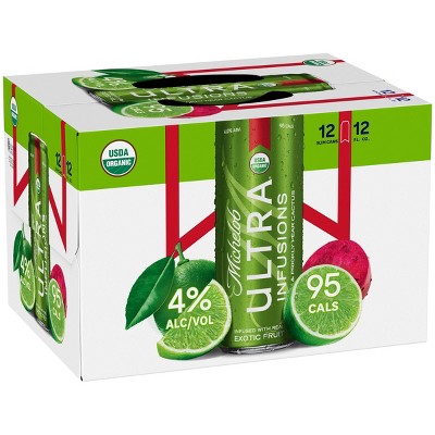 Michelob Ultra Infusions Lime & Prickly Pear Cactus Light Beer - 12pk/12 fl oz Cans