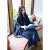 Catalonia Hooded Wearable Blanket for Adult Women Men, Fleece Wrap Blanket Cape with Hood | Warm, Soft, Cozy, Snuggly | Comfort Gift - 3 of 4