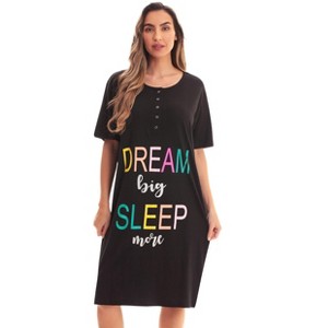 Just Love Short Sleeve Nightgown Sleep Dress for Women Sleepwear - 1 of 3