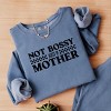 Simply Sage Market Not Bossy Just A Mother Lightweight Garment Dyed Sweatshirt - 3 of 4
