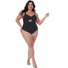 Agnes Orinda Women's Plus Size Cutout High Waisted Tummy Control One Piece Swimsuit - 3 of 4