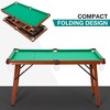 55-inch Folding Billiard - Portable Pool Table, Billiard Game Table with 2 Cue Sticks 16 Balls Triangle Chalk for Kids and Adults - 3 of 4