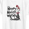 Women's - Dr. Seuss - Happy Halloween Skeleton Cat Short Sleeve Graphic T-Shirt - 2 of 4