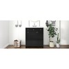 Okak 30" Modern Bathroom Vanity with Ceramic Sink, Painted Finish Bathroom Cabinet with 2 Soft Closing Doors & 2-tier Deep Drawers - 3 of 4
