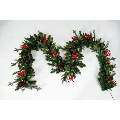 Season's Designs Christmas 9Ft X 16In Mixed Pe/Pvc Redwood Collecti