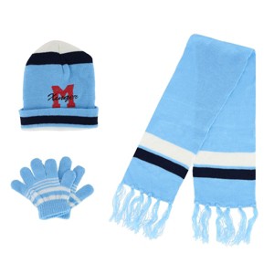 Heat Trendz Boy's One Size Fits Most Sport Soccer Hat Gloves and Scarf Winter Set - 1 of 4