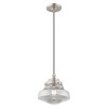 Livex Lighting Art Glass 1 - Light Pendant in  Brushed Nickel - 4 of 4