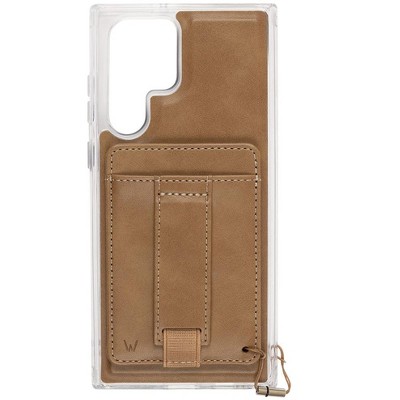 Walli Cases Camel by Our Faux Farmhouse Magnetic Case with Wallet and Finger Strap