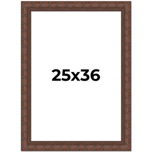 PosterPalooza | 25x36 Wide Bamboo Picture Frame, UV Acrylic, 4 Finishes - Brown, Black, Silver, and Natural - 1 of 4