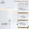 CASAINC 16'' Recessed Ceiling Mounted Rectangular Shower System with 6 Functions and Handheld Sprayer, Brushed Nickel - 4 of 4