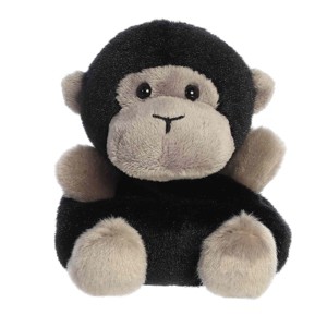 Aurora Mini Gunga Gorilla Palm Pals Adorable Stuffed Animal Black 4.5" - 1 of 4
