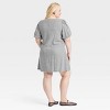 Women's Linen Short Sleeve Mini Sundress - A New Day™ - 2 of 3