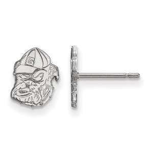 Black Bow Jewelry 14k White Gold Georgia Bulldogs NCAA Post Earrings - 1 of 3