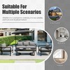 Multi-person Outdoor Steel Sofa Set, Waterproof, Anti-rust and Anti-uv, Suitable for Gardens and Lawns - 4 of 4