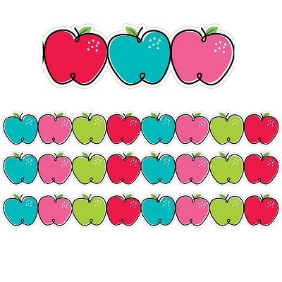 Creative Teaching Press EZ Border 3" x 48' Doodle Apples 3/Pack (CTP10417-3)