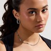 EVRY JEWELS WATERPROOF Gold or Silver Plated Stainless Steel Twisted Luxe Necklace - 2 of 3