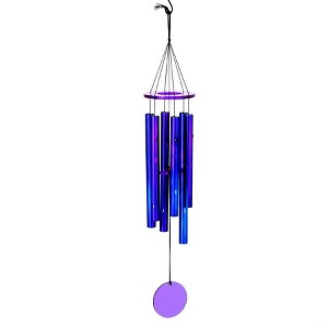 Woodstock Chimes Acrylic Galaxy Wind Chime Purple 30" - 1 of 4