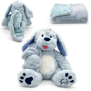 Plushible Blankie Besties 2-in-1 Plush and Blanket Blu-Boo Dog - 1 of 4