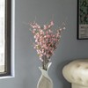 Uniquewise Peach Artificial Cherry Blossom Branch Stem for Home Decoration and Wedding Craft - 2 of 4