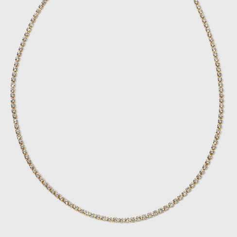 SUGARFIX by BaubleBar Crystal Baguette Collar Necklace - Gold - image 1 of 3