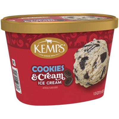 Kemps Cookies & Cream Premium Ice Cream - 48oz