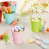 Juvale 24 Pack Mini Metal Buckets for Crafts, 2-Inch Galvanized Tin Pails for Party Favors, Green/Blue/Pink/Red - 2 of 4
