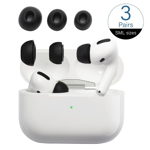 Insten 3 Pairs Ear Compatible With Airpods Pro - Secure Fit For Earbuds, Black (s/m/l) : Target