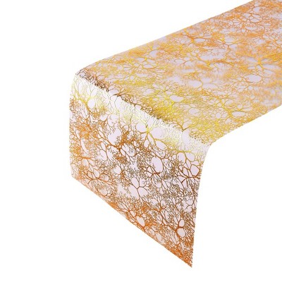 Silver Spoons Elegant Disposable Table Runners for Party, Shimmering Table Runner 12" x 108", (12 PC)