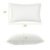 Costway 2Pack Shredded Memory Foam Bed Pillows Bamboo Rayon Cooling Cover 28''x18'' - 3 of 4