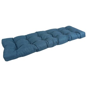 Blazing Needles, 55-inch by 19-inch Tufted Solid Outdoor Spun Polyester Loveseat Cushion - 1 of 3