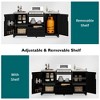 Whisen 66.5" Outdoor Kitchen Island for Egg-shaped Grills, Solid Wood Outdoor Grill Cart with Stainless Steel Top - 4 of 4