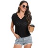 Women's Hat Sleeve Hollow Cardigan Top - 4 of 4