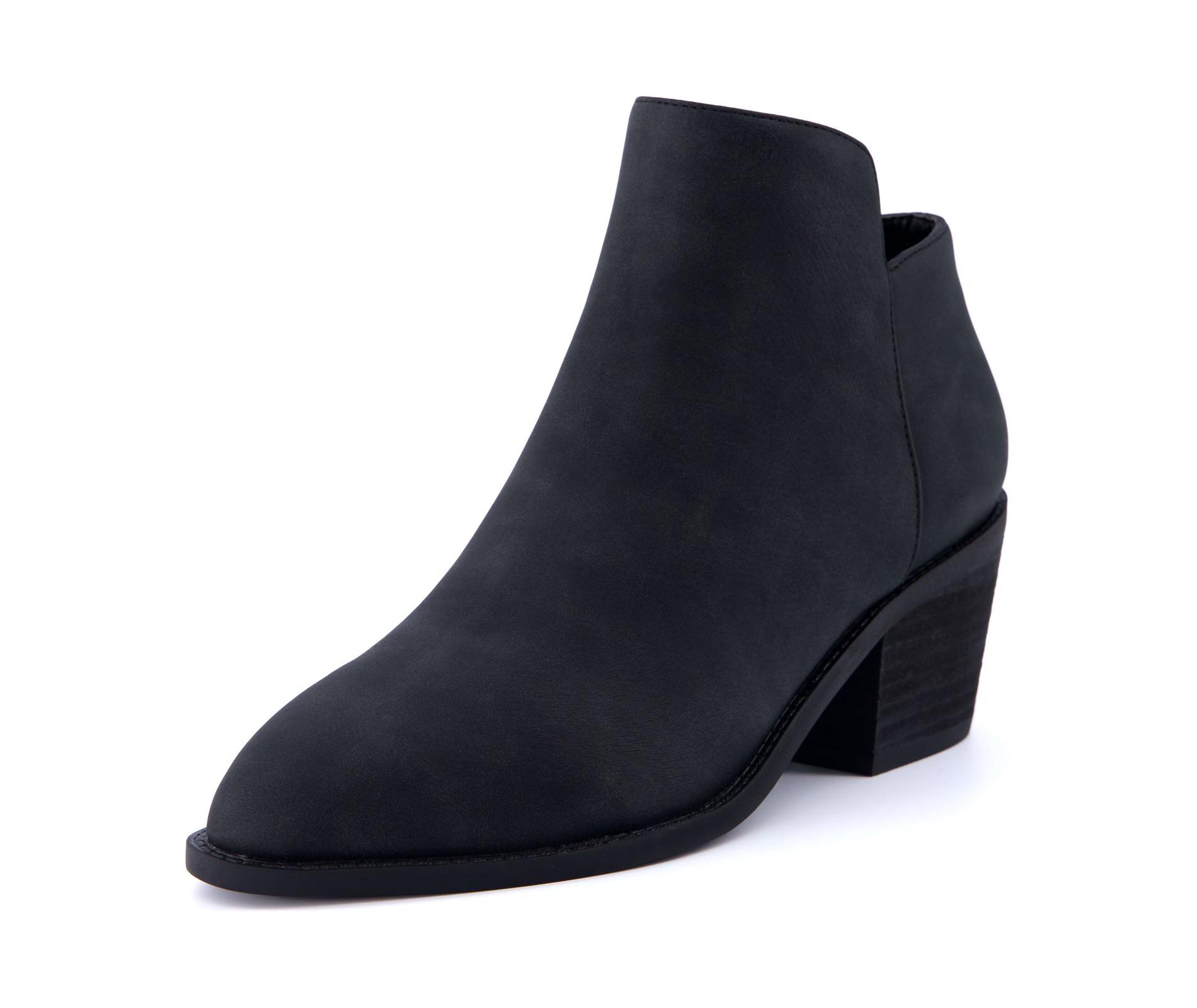 CUSHIONAIRE Women's Rip Ankle Bootie +Memory Foam, Wide Widths Available