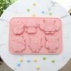 Unique Bargains Candy Moulds 6-Cavity Owl Varieties Candy Mould Hand Wash 7.83"x5.43"x0.94" 1 Pc - 2 of 4