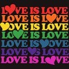Design By BybbSnugg Humans Love is Love Rainbow Pride Repeat By BybbSnugg BubbSnugg T-Shirt - 2 of 4