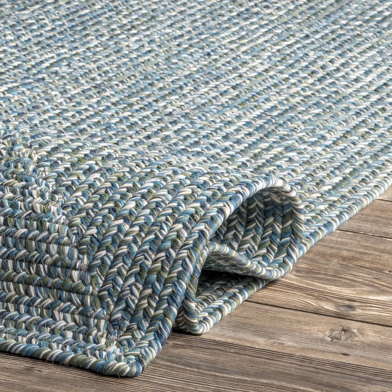 nuLOOM Wynn Braided Indoor and Outdoor Area Rug for Patio Garden Living Room Bedroom Dining Room Kitchen, 4 of 10