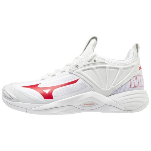 Mizuno Wave Momentum Women s Volleyball Shoe Womens Size 10.5 In Color White red 0010 Target