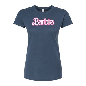 Women's - Barbie - Logo Retro-Juniors Fitted Graphic T-Shirt Fitted Graphic T-Shirt - 1 of 2