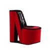 CAVINAS 9" Tall Display Jewelry Box with Hooks High Heel Shoe Design Jewelry Armoire Organizer - 2 of 4