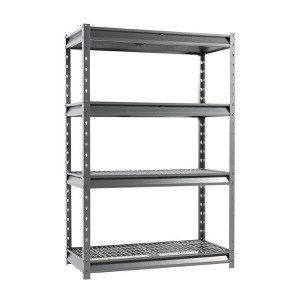 Atlas Shelving 4-Tier 48"x24"x72" Heavy Duty Garage Shelving Unit Load 12000lbs Gray Vein: Steel, Adjustable & Fixed Shelves - 1 of 4
