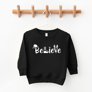 The Juniper Shop Believe Christmas Toddler Graphic Sweatshirt - 1 of 3