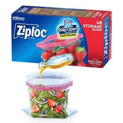 Ziploc Storage Quart Bags