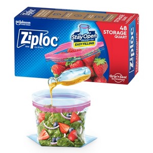 Ziploc Storage Quart Bags - 1 of 4